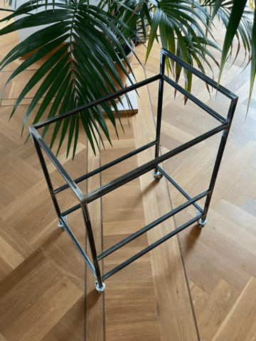 SET - Bar- und Servierwagen FRIDA mit Tabletts CARLA