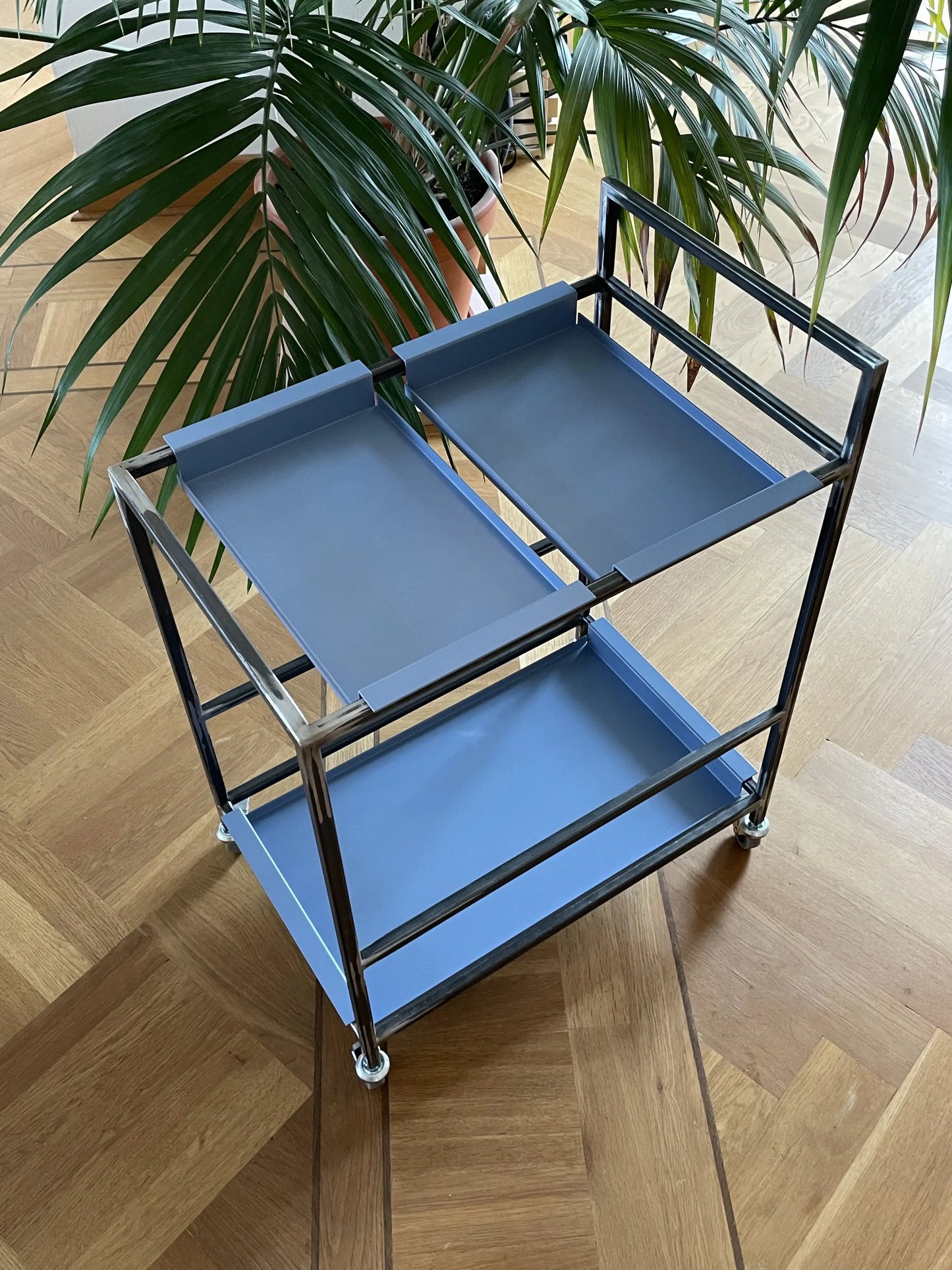 SET - Bar- und Servierwagen FRIDA mit Tabletts CARLA
