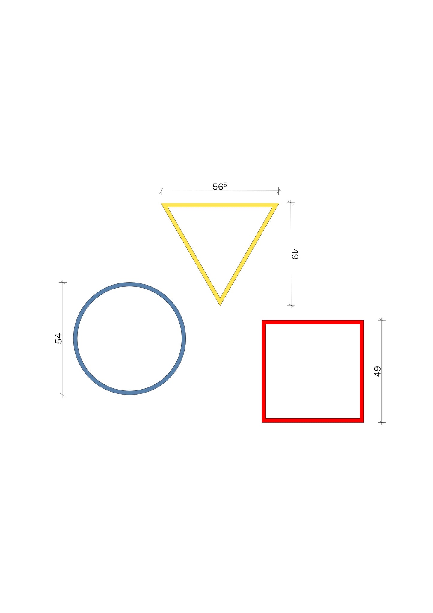 The basic mirror - yellow