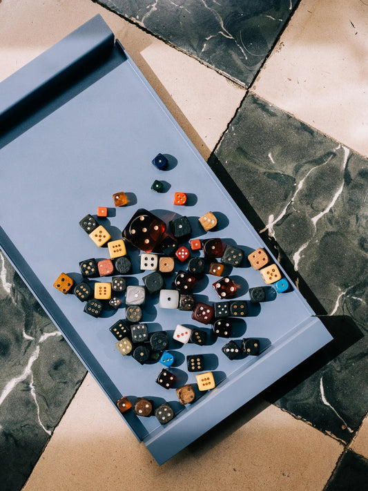 Tablett CARLA - taubenblau